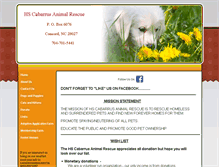 Tablet Screenshot of cabarrusanimalrescue.org